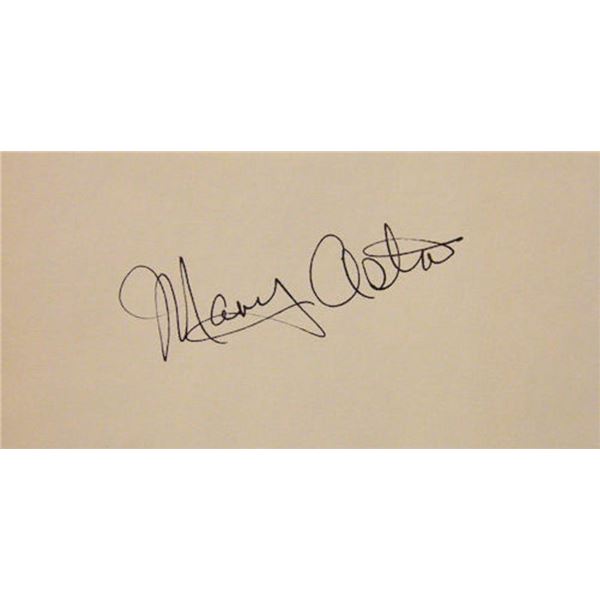 The Maltese Falcon Mary Astor signature slip