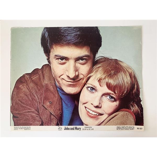 John and Mary original 1969 vintage lobby card