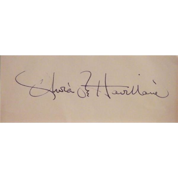 Olivia De Havilland signature slip