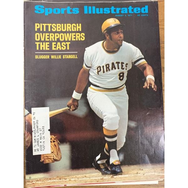 Sports Illustrated Magazine 1971 Willie Stargell Issue