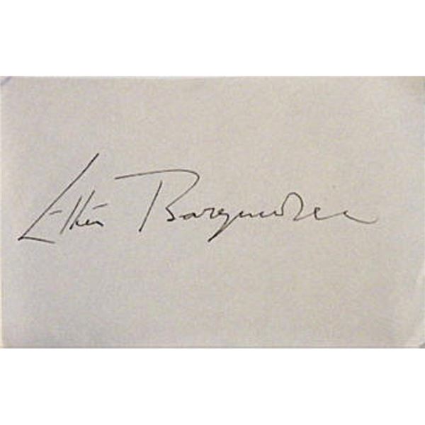 Ethel Barrymore signature slip