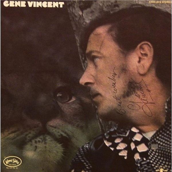 Gene Vincent signed debut album "Gene Vincent"