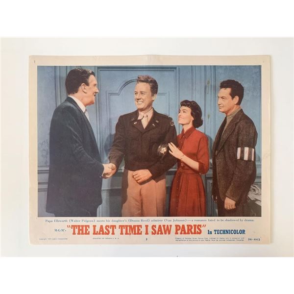 The Last Time I Saw Paris original 1954 vintage lobby card