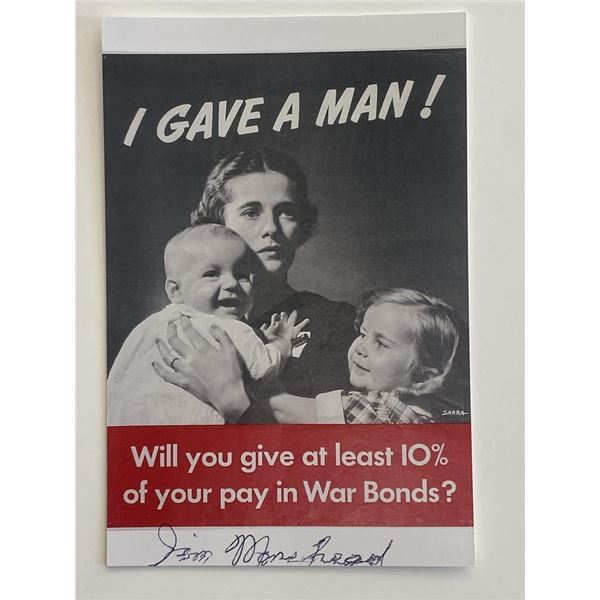 Colonel Jim Morehead signed photo