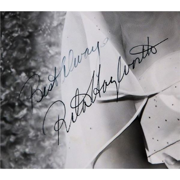 Rita Hayworth signed portrait photo