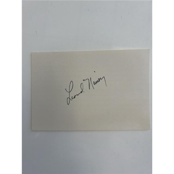 Star Trek Leonard Nimoy original signature