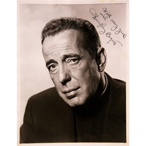 Humphrey Bogart signed portrait photo