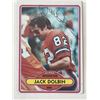 Image 1 : Denver Broncos Jack Dolbin 1990 Topps #176 signed trading card