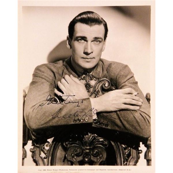 Walter Pidgeon signed portrait photo