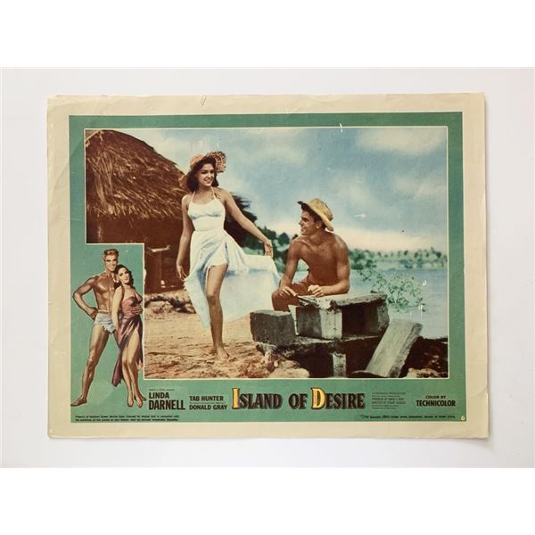 Island of Desire original 1952 vintage lobby card