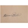 Image 1 : Warner Baxter signature slip