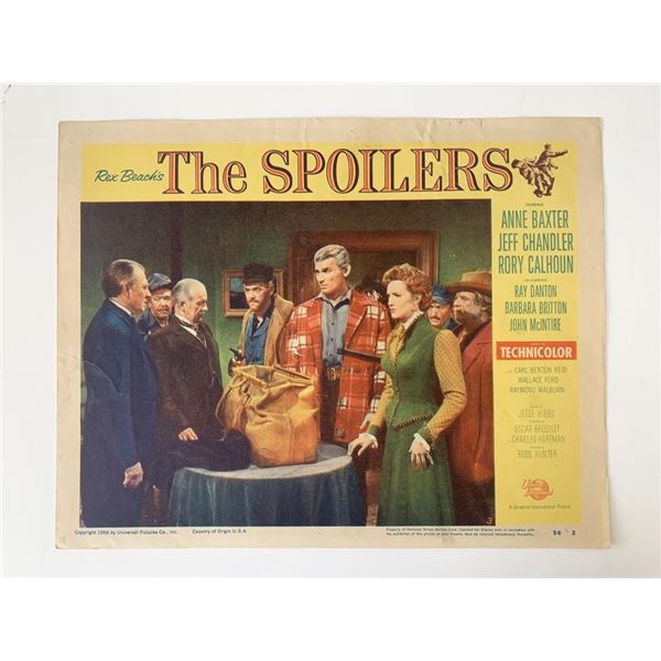 The Spoilers original 1956 vintage lobby card