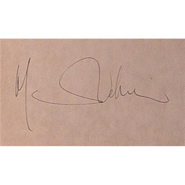 Marlene Dietrich signature slip