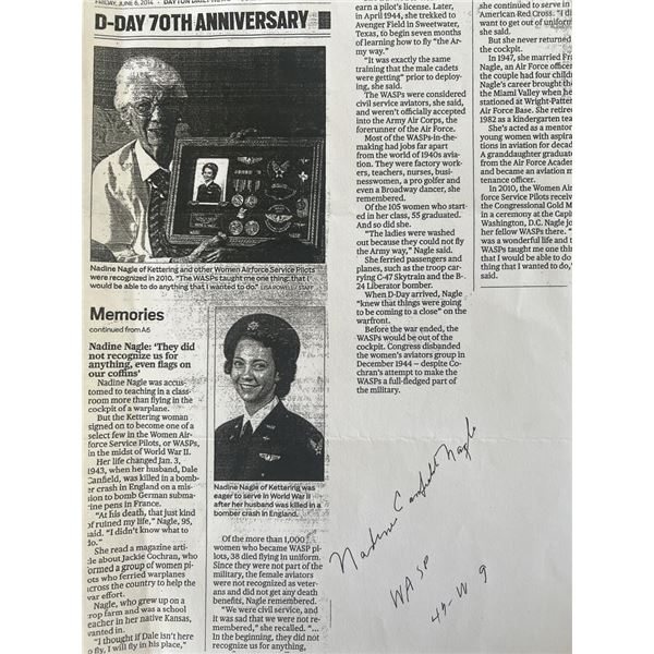 WASP Nadine Nagle signed print