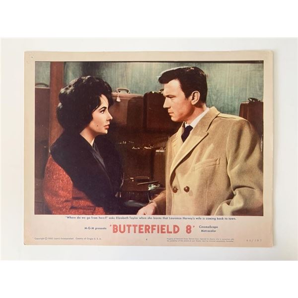 BUtterfield 8 original 1960 vintage lobby card