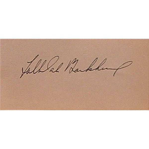 Tallulah Bankhead signature slip