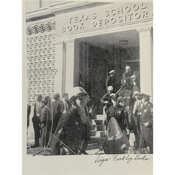 JFK Assassination Virgie Rackley Baker signed photo