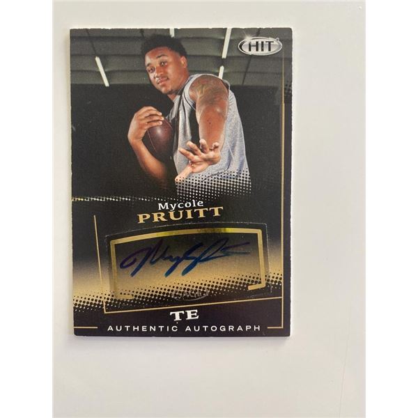 MyCole Pruitt signed autograph card