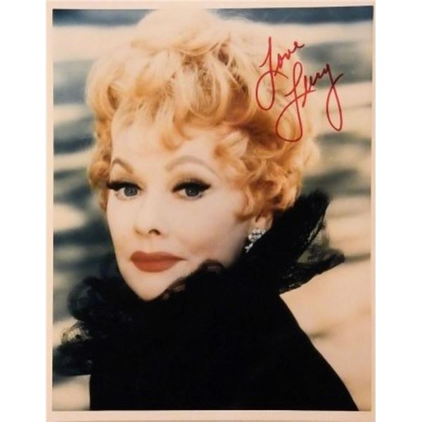 Lucille Ball signed portrait photo