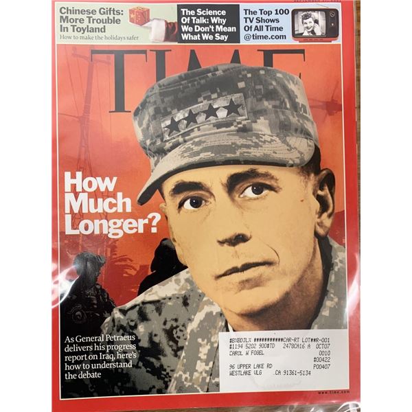 TIME Magazine 2007 General Petraeus Issue