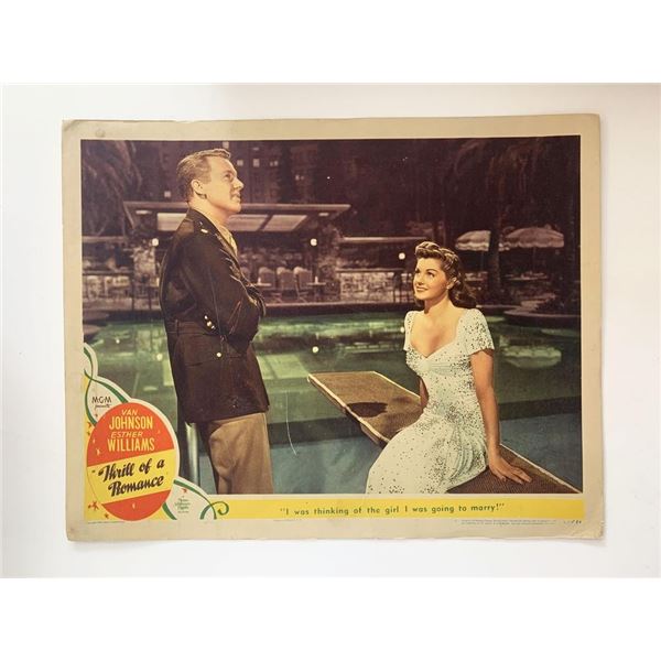 Thrill of a Romance original 1945 vintage lobby card