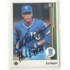 Image 1 : Kansas City Royals Ed Hearn signed  1989 Upper Deck #42 trading card
