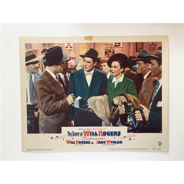 The Story of Will Rogers original 1952 vintage lobby card
