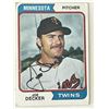 Image 1 : Minnesota Twins Joe Decker signed 1974 Topps #469  trading card