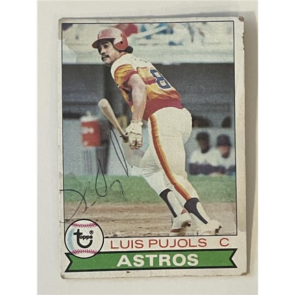 Houston Astros Luis Pujols 1979 Topps #139 signed trading card