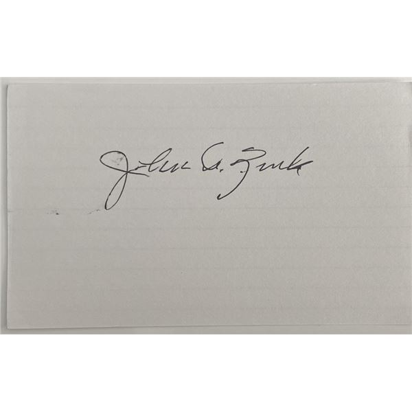 John C. Zinke original signature
