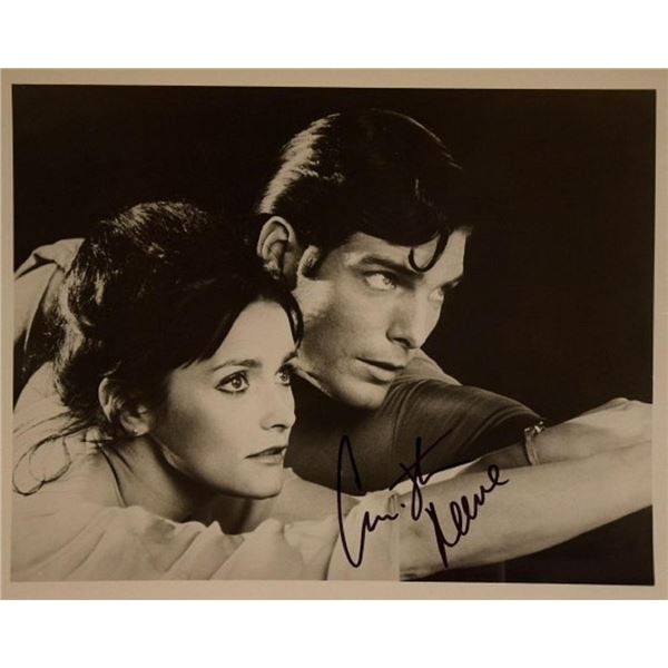 Christopher Reeve signed Superman movie photo