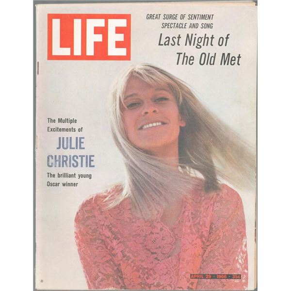 Julie Christie Life Magazine. April 29, 1966