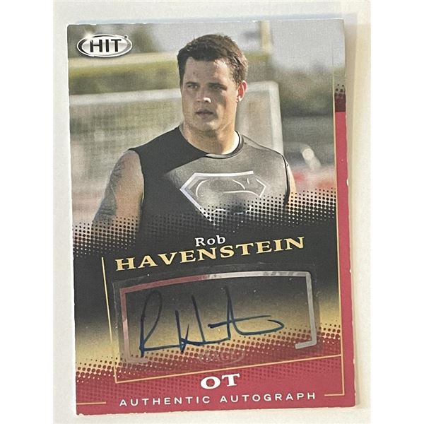 Rob Havenstein signed autograph card