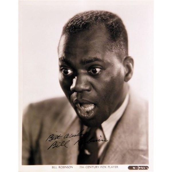 Bill Robinson signed portrait photo
