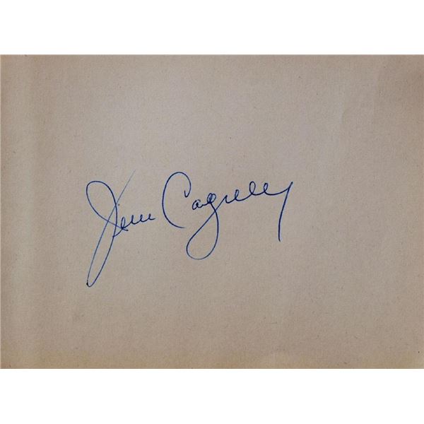 James Cagney signature slip