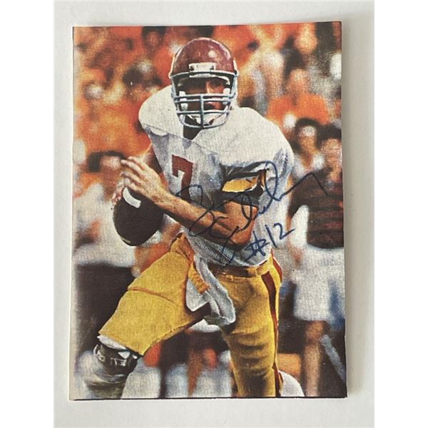 Football player signed photo