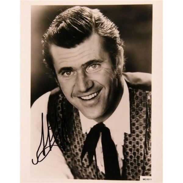 Mel Gibson signed portrait photo