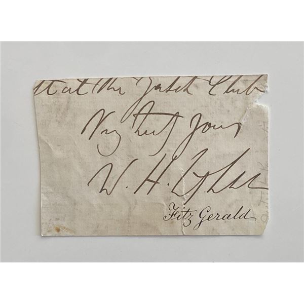 Vintage original signature