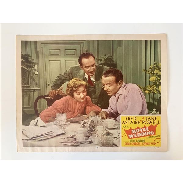 Royal Wedding original 1951 vintage lobby card