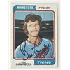 Image 1 : Minnesota Twins Bill Campbell signed 1974 Topps #26 trading card