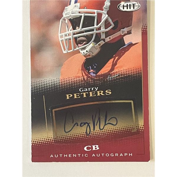 Clemson Tigers Gary Peters signed 2015 Sage Hit #A100 trading card