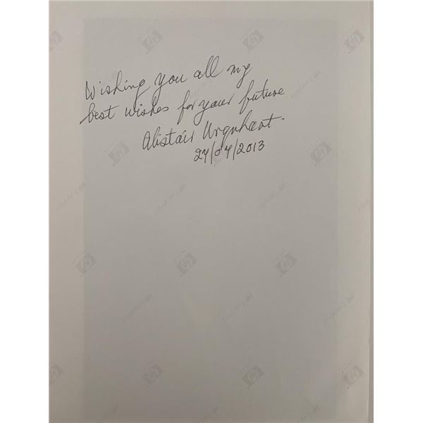 WW2 POW Alistair Urquhart signed photo.