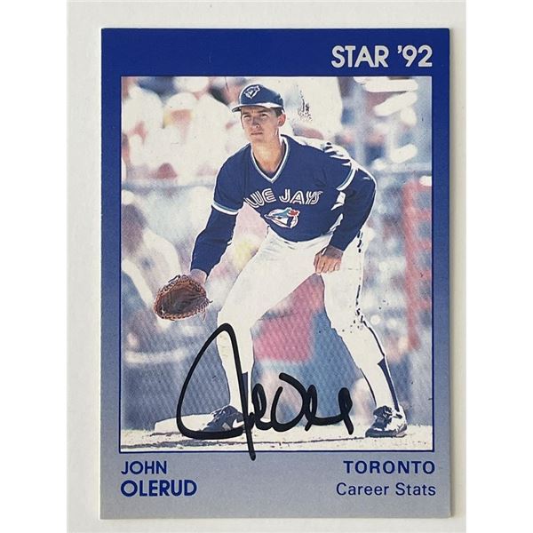 Toronto Blue Jays John Olerud 1992 Star signed trading card