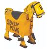 Image 1 : A Large Wooden Spark Plug Horse Toy.