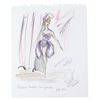 Image 1 : An Edith Head Original Costume Sketch for Barbara Nichols.
