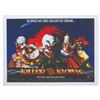 Image 1 : A “Killer Klowns from Outer Space” UK Video Poster Print.