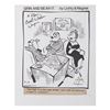 Image 1 : Signed "Grin & Bear It” Original Comic Art.
