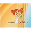 Image 1 : A Signed “The Flintstones” Production Cel and Background.