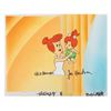 Image 2 : A Signed “The Flintstones” Production Cel and Background.