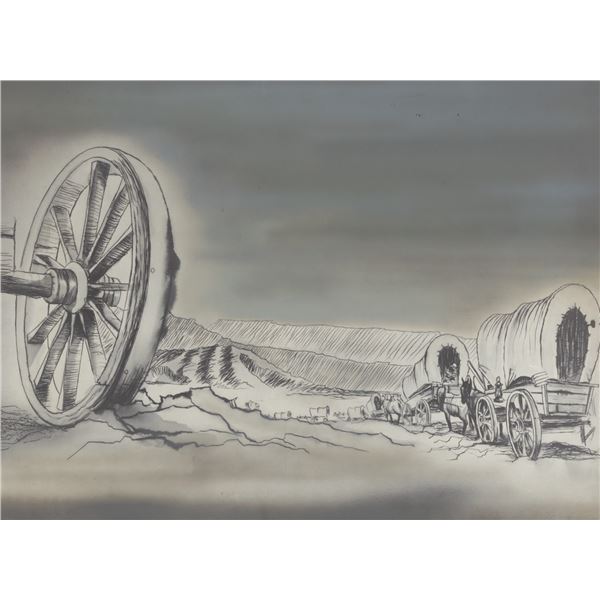 A “Wagon Train” Title Background.